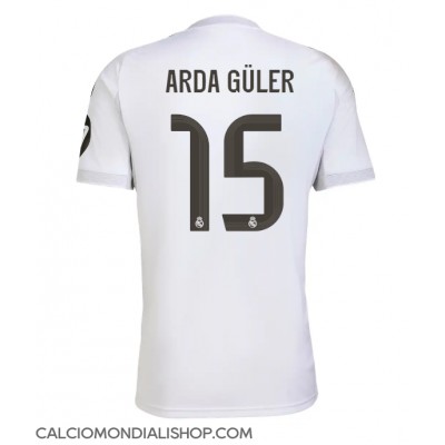 Maglie da calcio Real Madrid Arda Guler #15 Prima Maglia 2025-26 Manica Corta Maglie da calcio Real Madrid Arda Guler #15 Prima Maglia 2025-26 Manica Corta